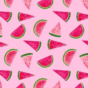 Watermelon on Pink - Small Print