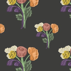 Vintage Floral - Black