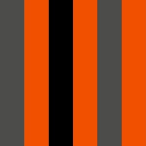 large awning stripes_gray and black on poppy