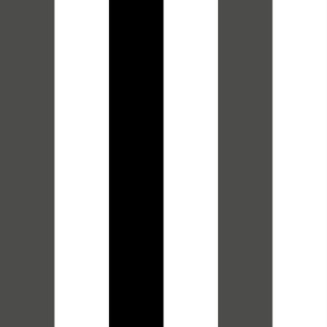 large awning stripes_gray and black on white