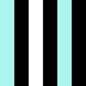 large awning stripes_light turquoise and white on black