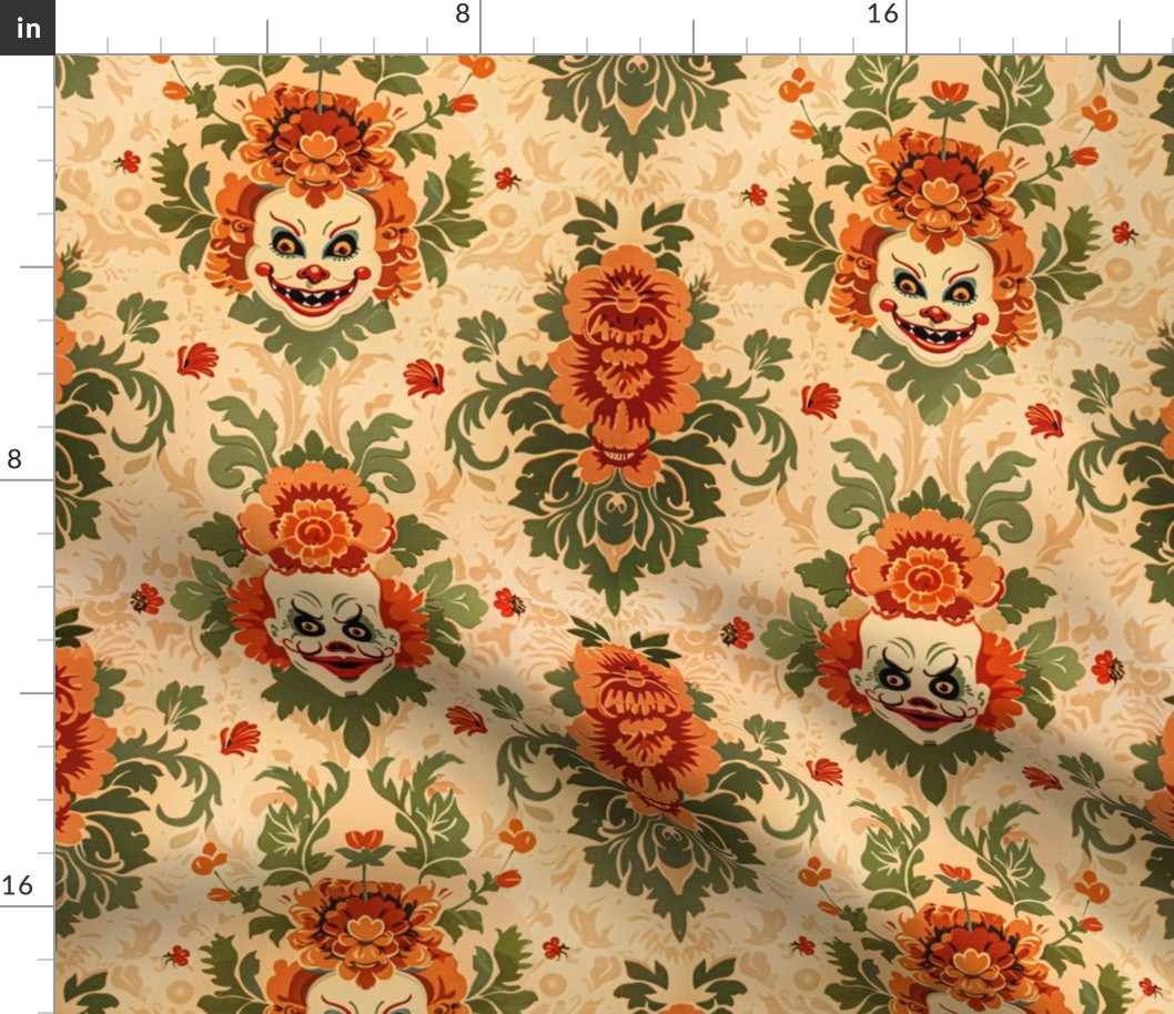 Floral Peachy Clowns