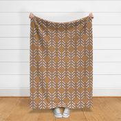 578 - Large scale caramel toffee ice cream spoons in zig zag diamond stripes for retro kitchen wallpaper_ kids apparel_ patchwork_ curtains and pillows-04