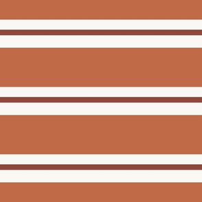 (m)  Topaz  Horizontal Stripes in 3 widths with Deep Topaz and White Cloud