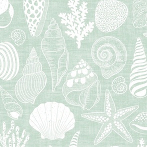 Coastal  Treasures - Sage Green