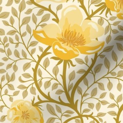 Sweet_Floral_Branch_Yellow - Medium
