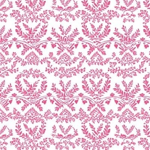 tiny pink indian floral pattern