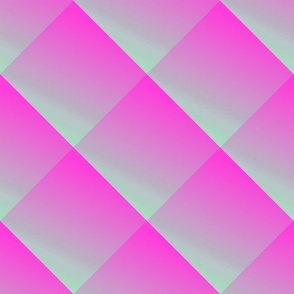 Seamless pattern with gradient squares in acidic shades