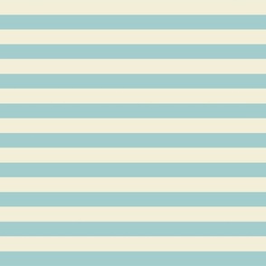 pale blue  + cream summer holiday stripe