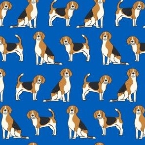 Beagles on Blue  20