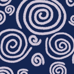 swirls texture  on dark blue 20 in