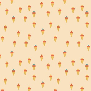 Tutti-frutti Ice Cream Cones - Medium