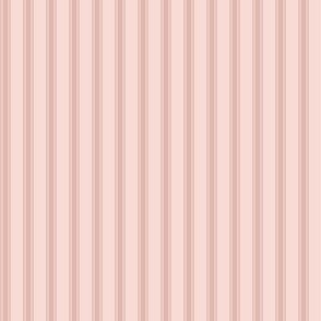 Ticking Stripe dark: Ashes of Roses, Dusky Rose Pink Pillow Ticking