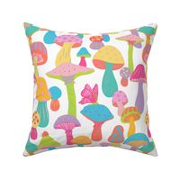 Happy Mushroom Patch in Pastel Candy + White