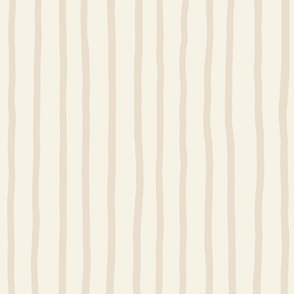 L - Cream Magnolia Soft Pinstripe - Neutral Ivory Contemporary Sketchy Stripe Wallpaper