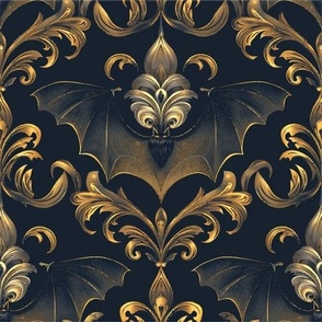Art Deco Golden Elegant Bats