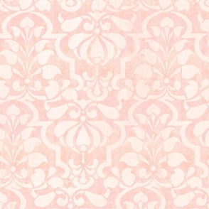 Elegant Floral Damask Pale Pink