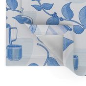 Specialty Coffee Treat Toile - Blue