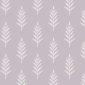 Margot: Dusky Lilac Leaf Stem, Dusty Lilac Purple Botanical