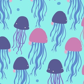 JellyFish Pink and Blue