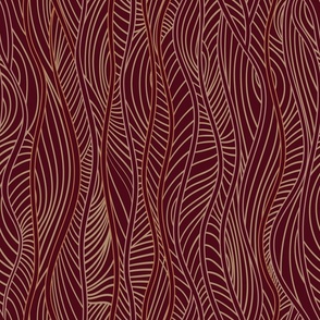 warm lines | burgundy | large