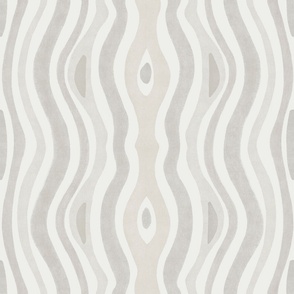Abstract Moroccan wavy lines in light shades of gray with hand drawn texture