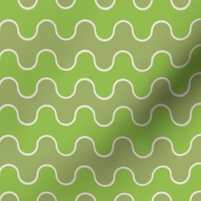 Medium Drippy Modern Waves, Lime Green