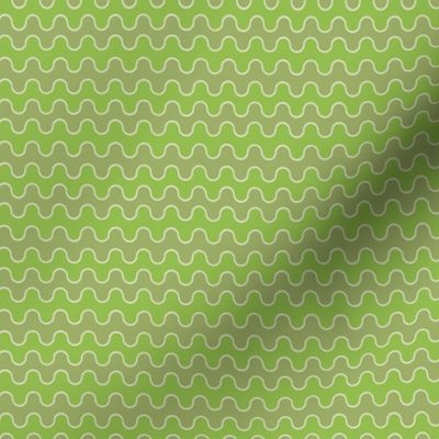 Small Drippy Modern Waves, Lime Green