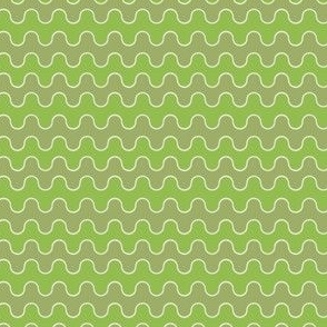 Small Drippy Modern Waves, Lime Green