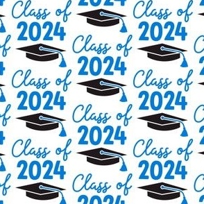 Graduation Class of 2024 in Blue 10