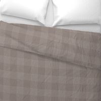 Crossover Plaid Dark: Taupe & Cream Linear Plaid 