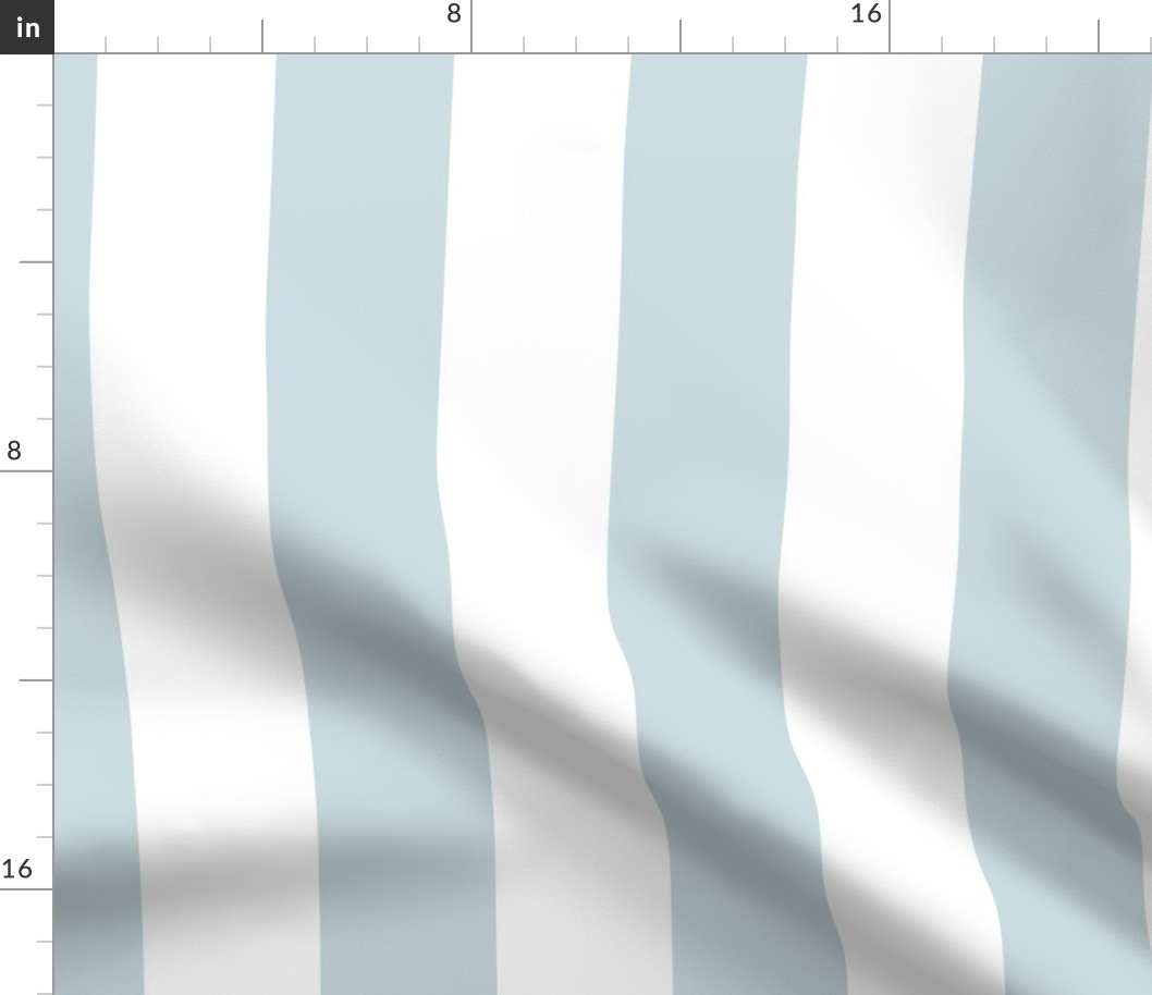 3" Awning Stripes_Block Stripes_Cabana Stripes_Polar Sky 1674 and White_Benjamin Moore Color Trends 2024