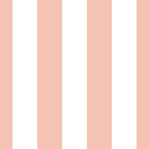 3" Awning Stripes_Block Stripes_Cabana Stripes_Teacup Rose 2170-50 and White_Benjamin Moore Color Trends 2024