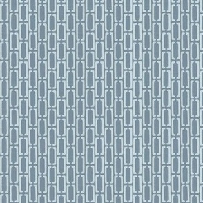 Oblong Geometric - Steel Blue Grey