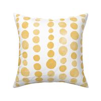 (L) Watercolor Boho Spotted Dots in Yellow 