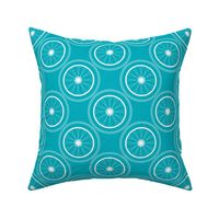 light blue abstract lemon pattern