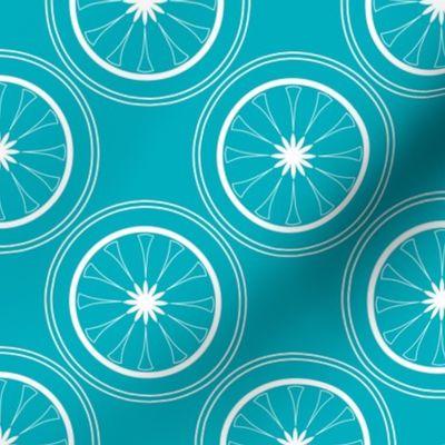 light blue abstract lemon pattern