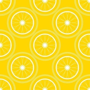  Bright yellow abstract pattern lemon retro