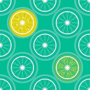 yellow turquoise retro pattern abstract lime lemon