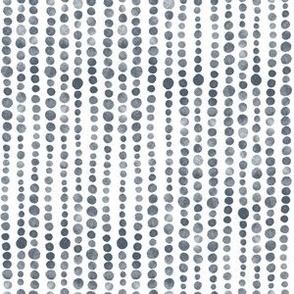 (S) Watercolor Boho Spotted Dots in Gray Blue