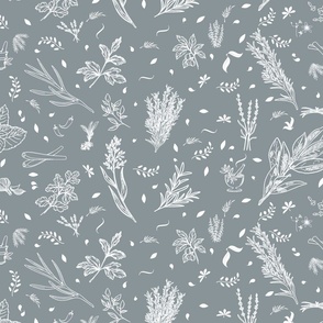 Herbs de Provence Pewter Gray Gray