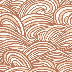 Waves In Motion_Coastal Summer_Natural Raw Sienna Multi_Large