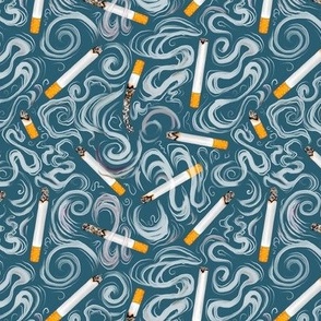 Cigarettes and smoke teal small