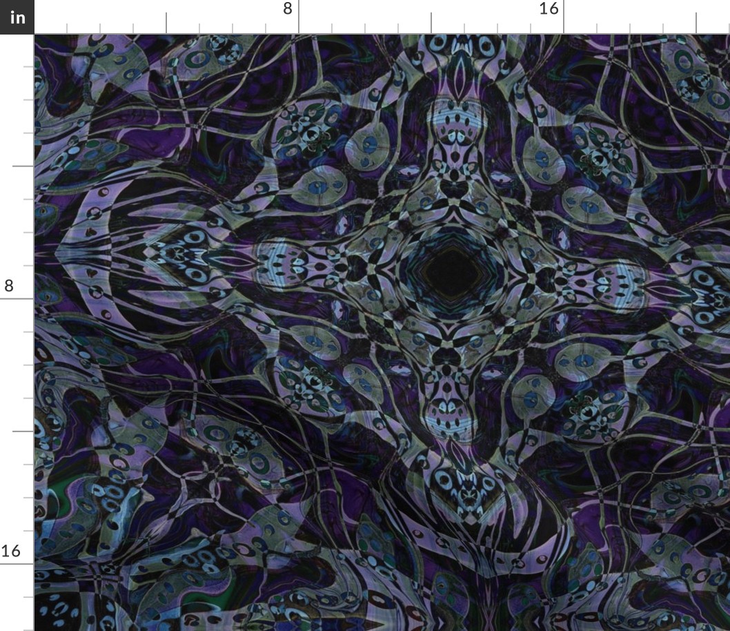 purple Arabic oriental kaleidoscope2/LARGE