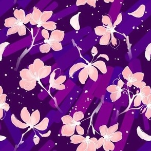 Cherry Blossoms Purple