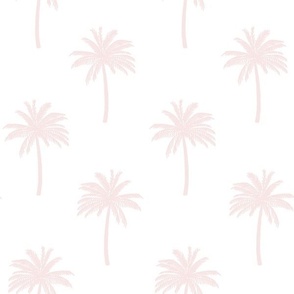 Pink Palm Tree on white-Medium scale