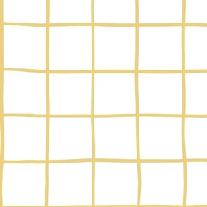 4" hand drawn grid/yellow on white