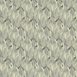 Metallic Leaves - Gray Silver Brass Gold