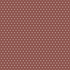 Country Chic Simple Mauve Polka Dot 6 inch