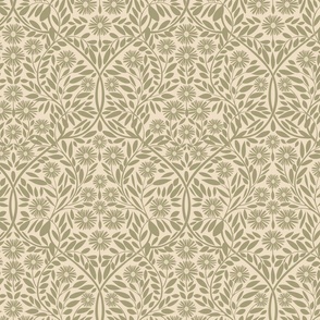 Michaelmas Daisy (Two Colour - Fawn on Cream) SMALL